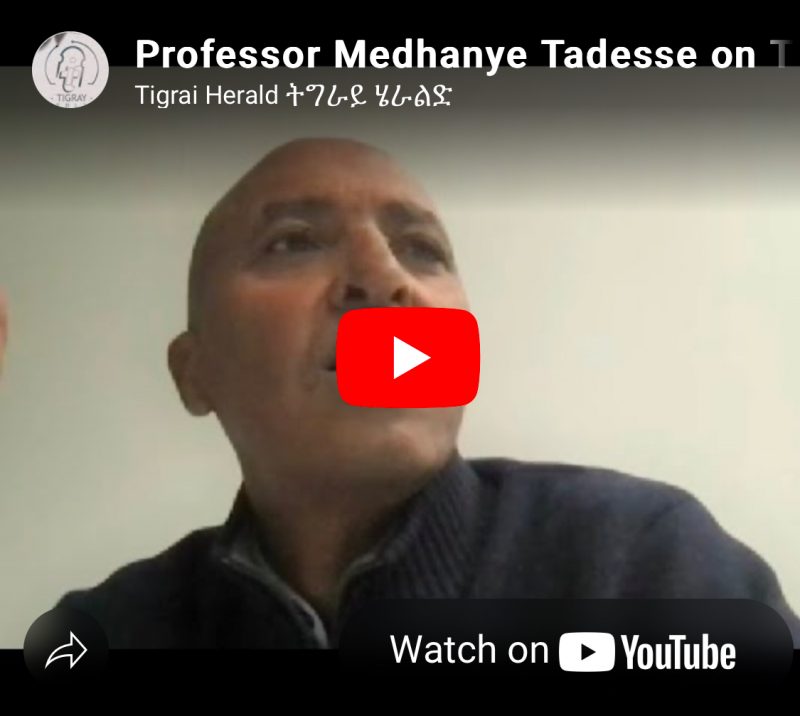 Professor Medhanye Tadesse on Tigray Current political Issues - Credit: Tigrai Herald (ትግራይ ሄራልድ)